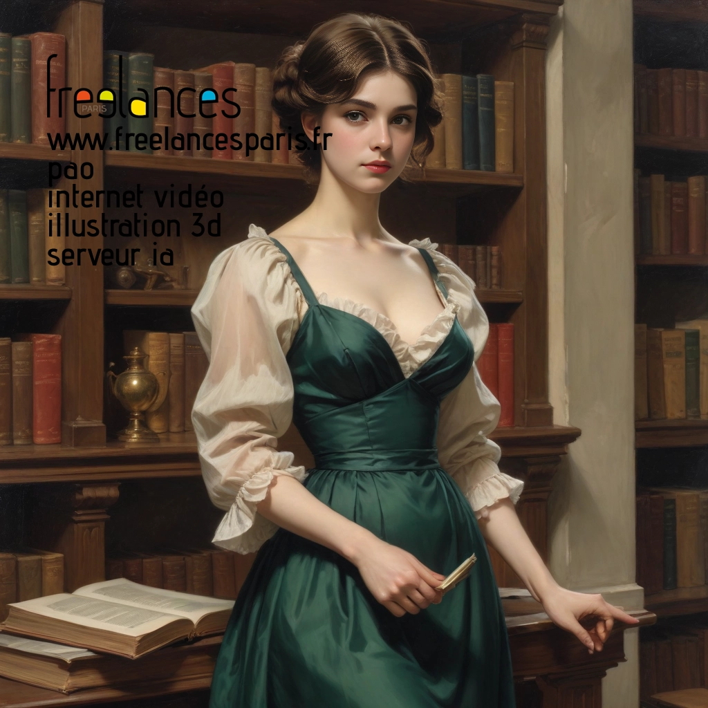 Pao mise en page internet vidéo illustration 3d serveur IA générative AI freelance paris studio de création magazines PI3Q7FY0